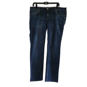 Catherine Boyfriend Kut Denim Jean Women 18.5 Blue Straight Leg High Rise Cotton